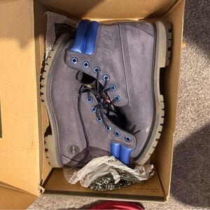 Timberland Navy and Charcoal Boots